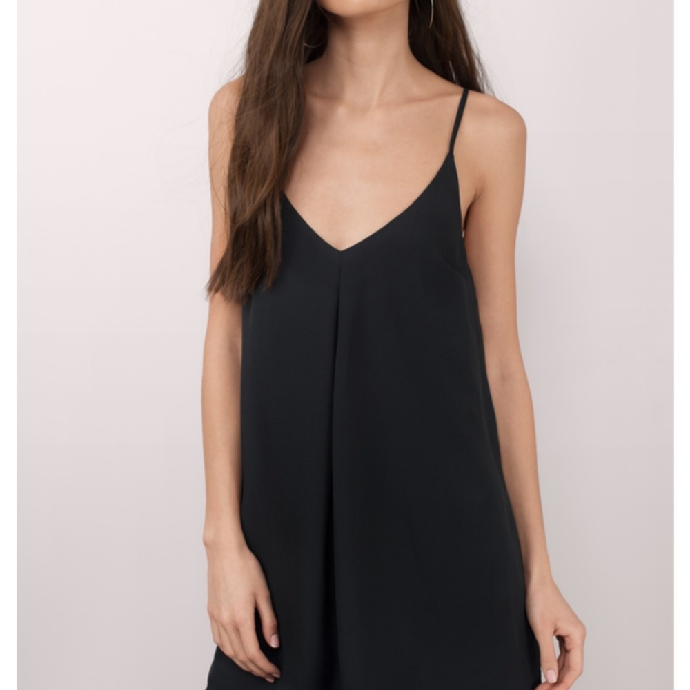 Black cami shift dress